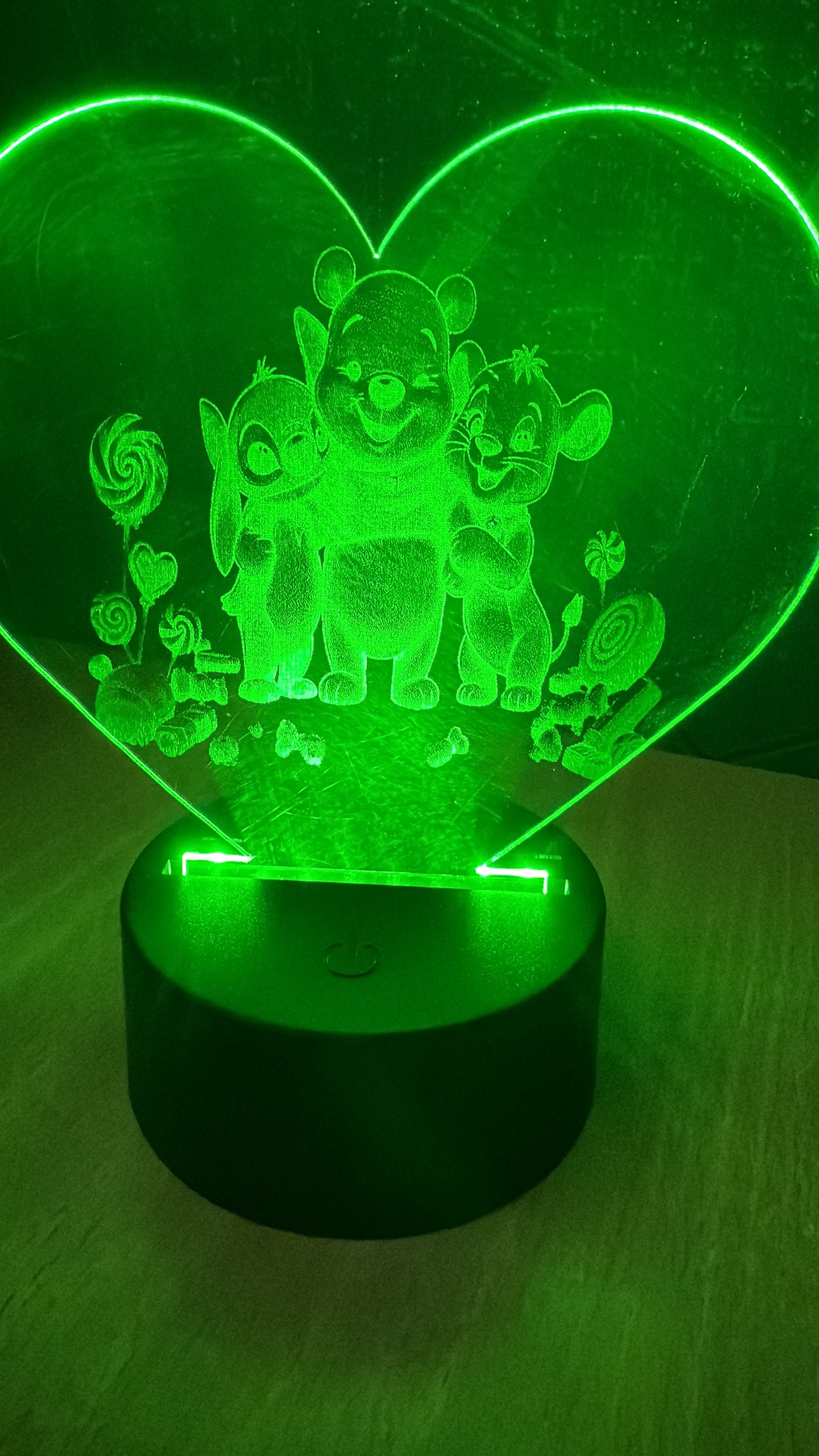 LED Licht - Herzform inkl Fernbedienung