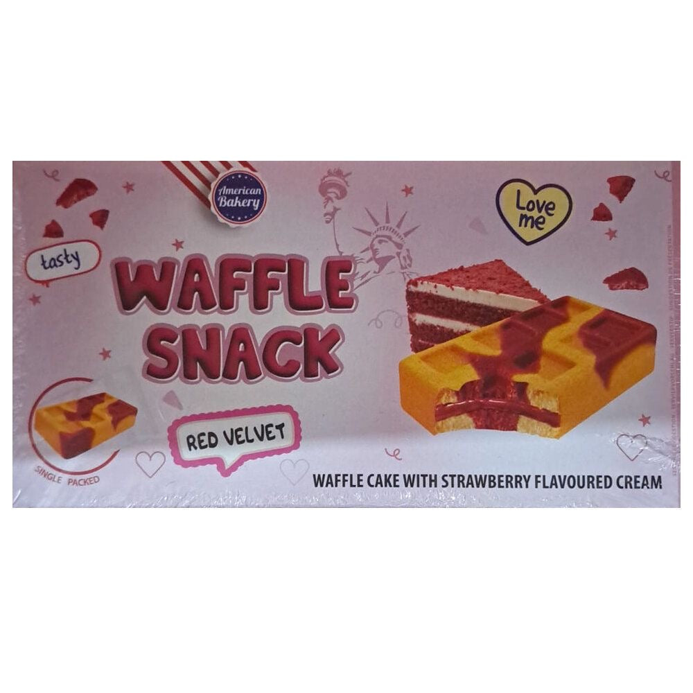 American Bakery Waffle Snack Red Velvet 135g