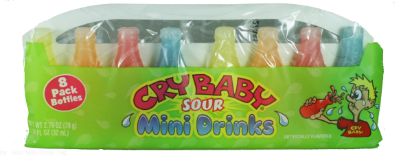 Cry Baby Sour Mini Drinks Wax Candy
