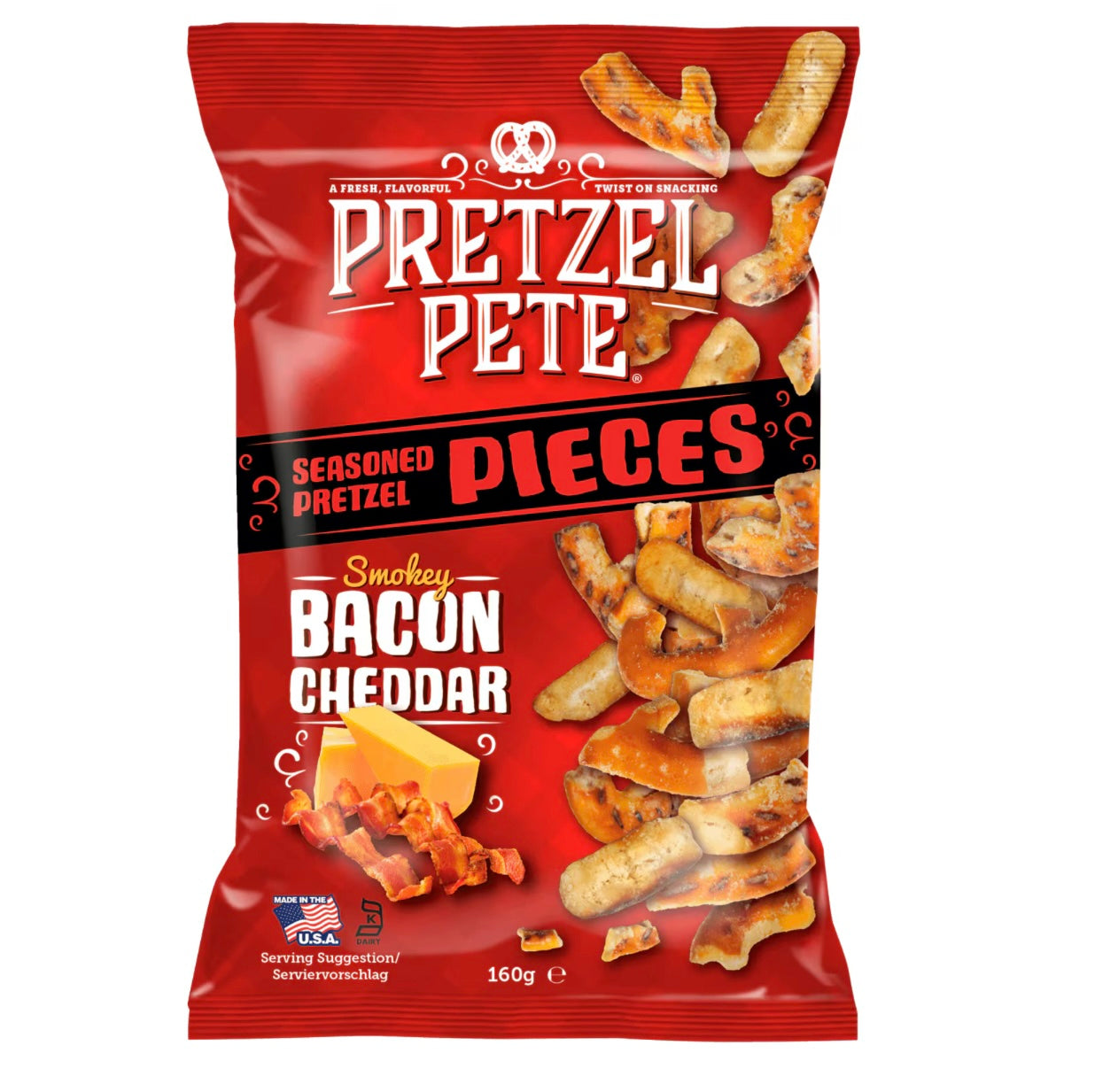 Pretzel Pete Pieces Smokey Bacon Cheddar