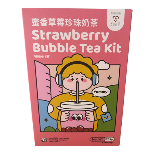 Strawberry Bubble Tea Kit 3er Set
