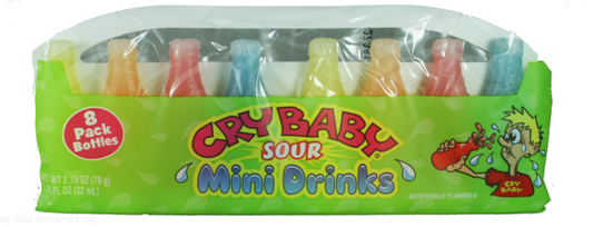 Cry Baby Sour Mini Drinks Wax Candy