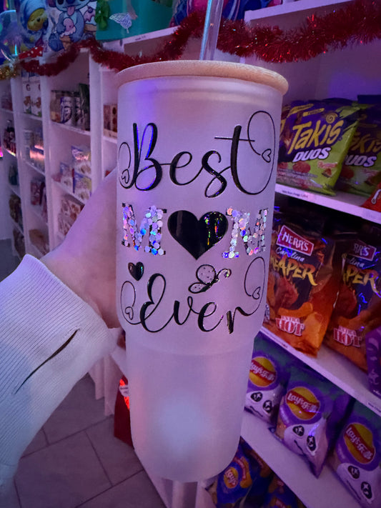 Trinkbecher XXL Glas - Mom