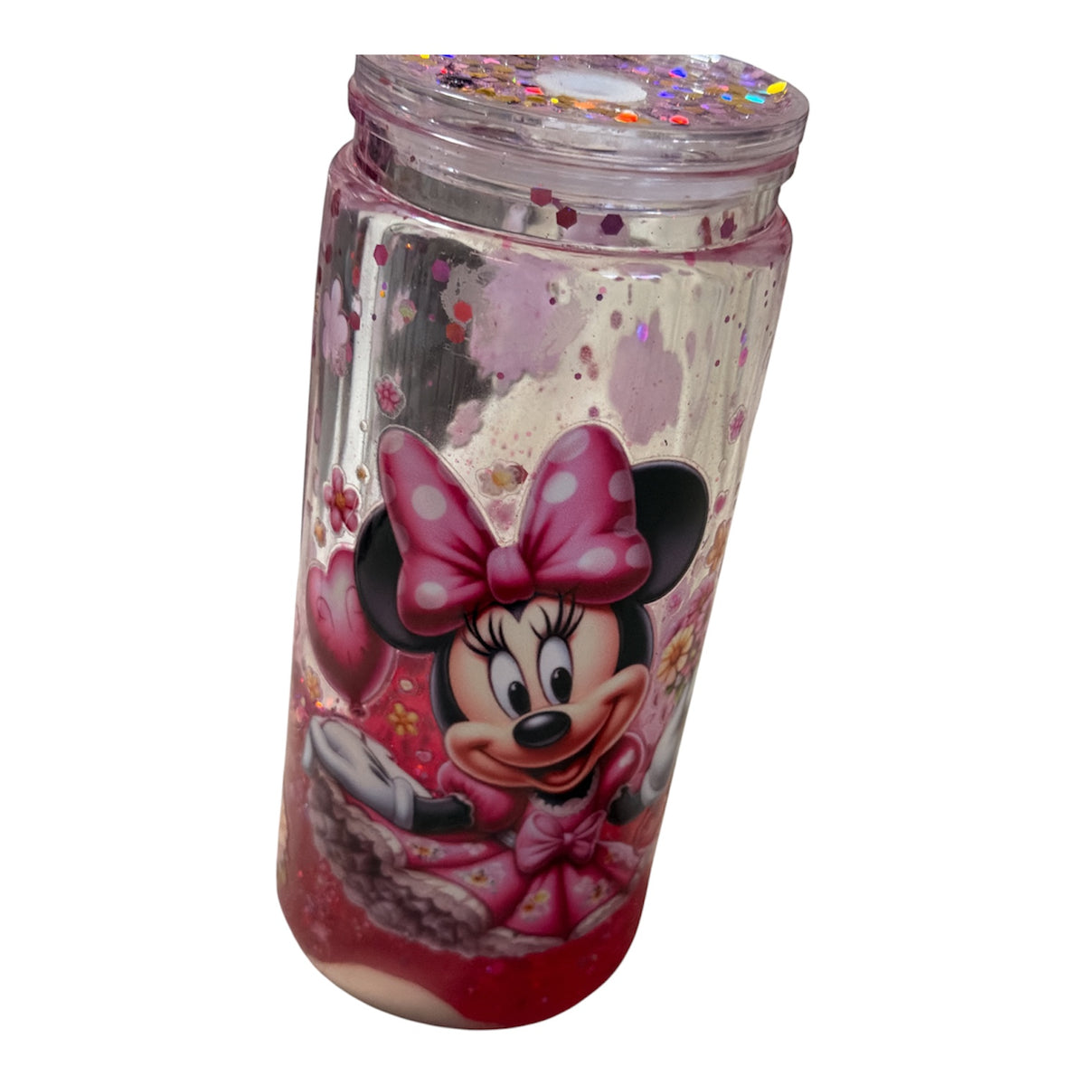 Trinkbecher Minnie Maus inkl Strohhalm