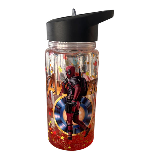 Coole Trinkflasche mit Lava Optik